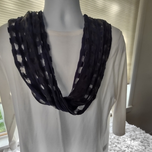 Infinity Scarf, Navy, by Amanda Blu - Picture 3 of 5